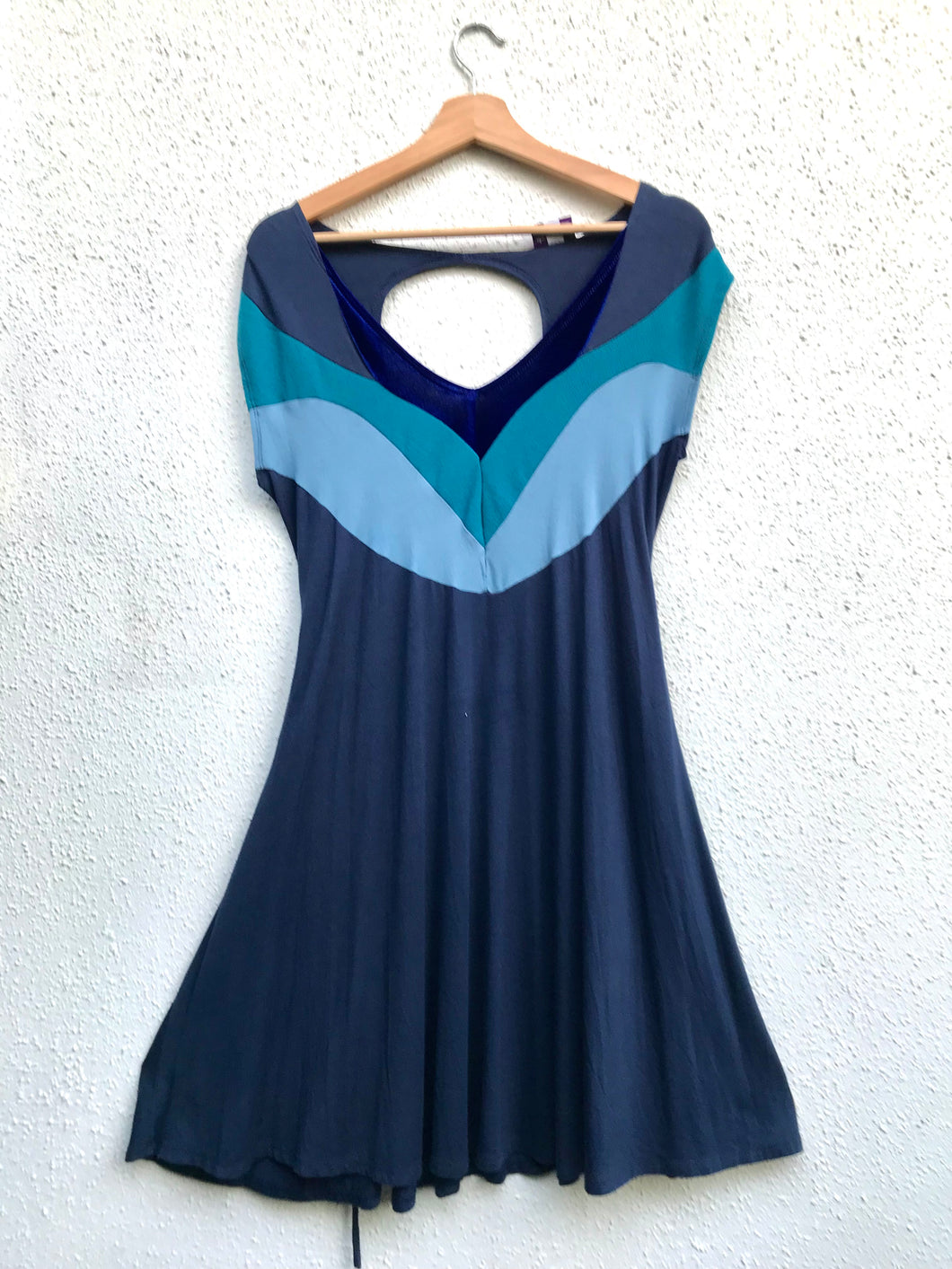 Vestido Básico patchwork, talla 2