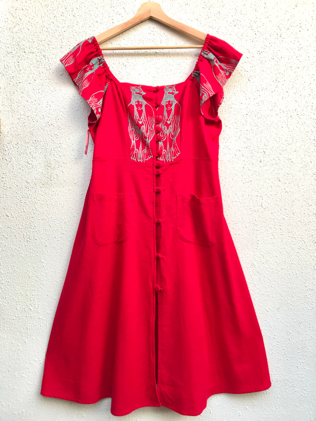 Vestido largo lino, talla 1